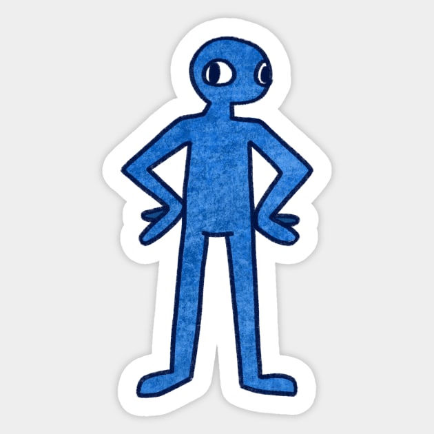 Blue Friend 1 Sticker by BreadBen